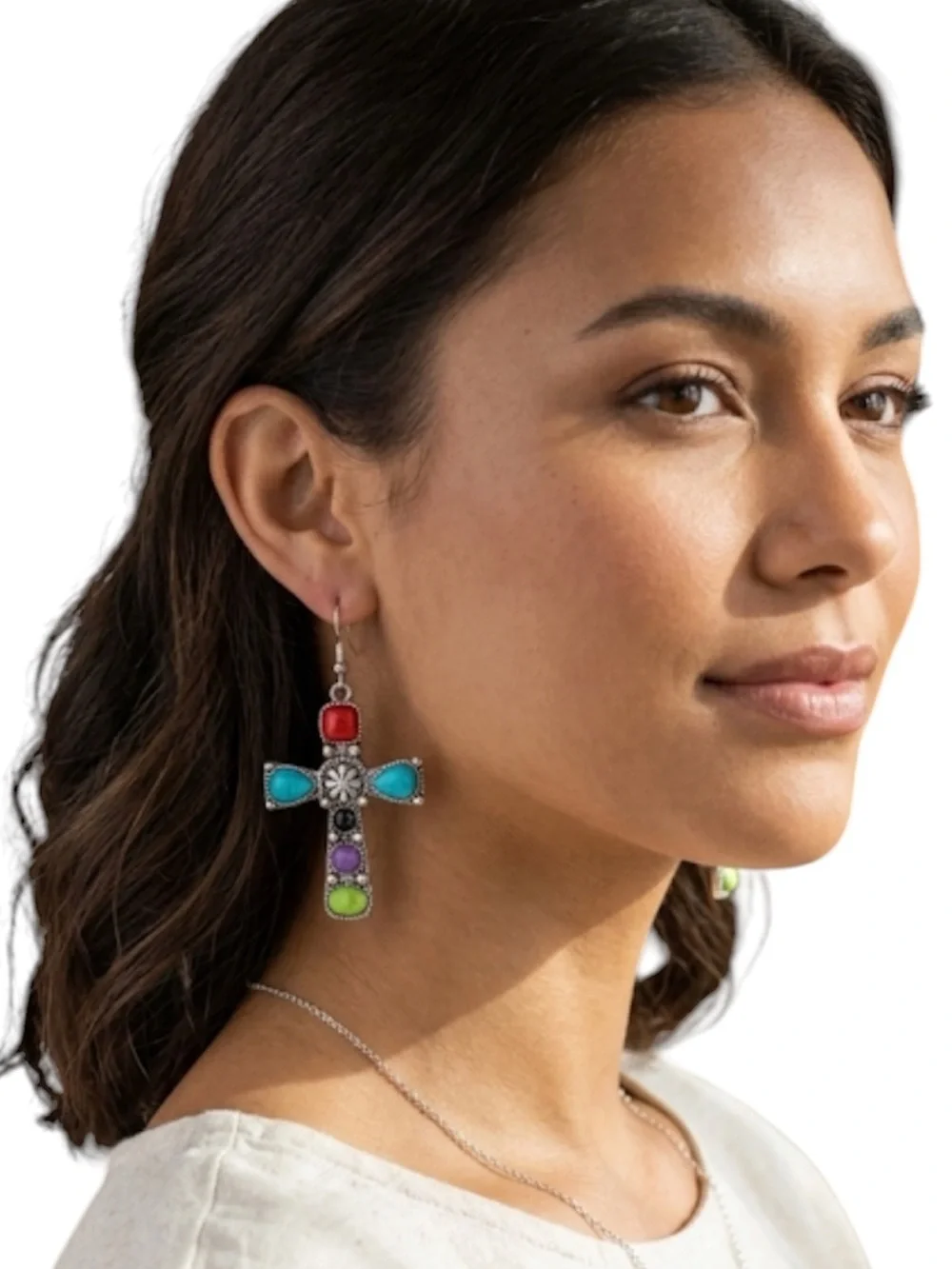 New Southwestern Cross Earrings cowgirlrodeo concert western